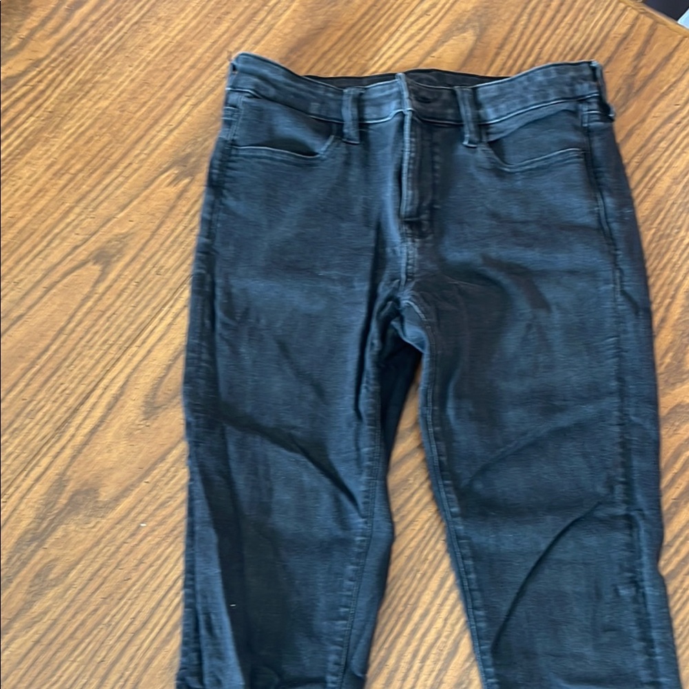 American Eagle High Waited Black Jeans 10L